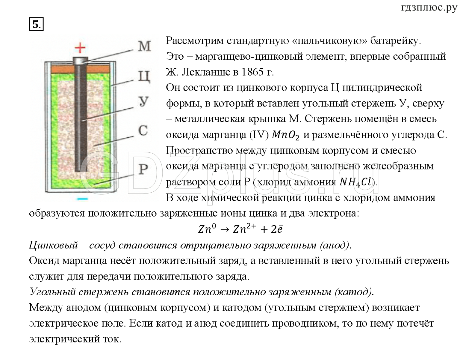 Батарея схема физика