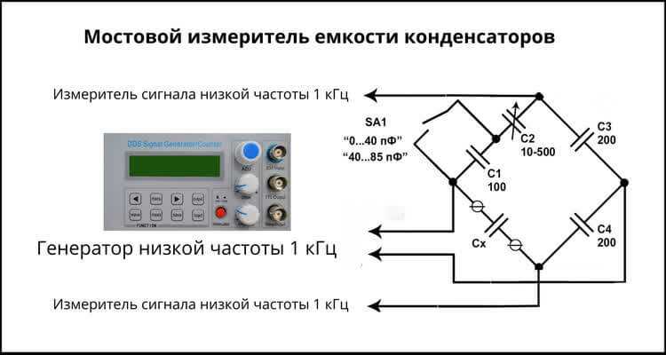 Мостовая схема конденсаторов