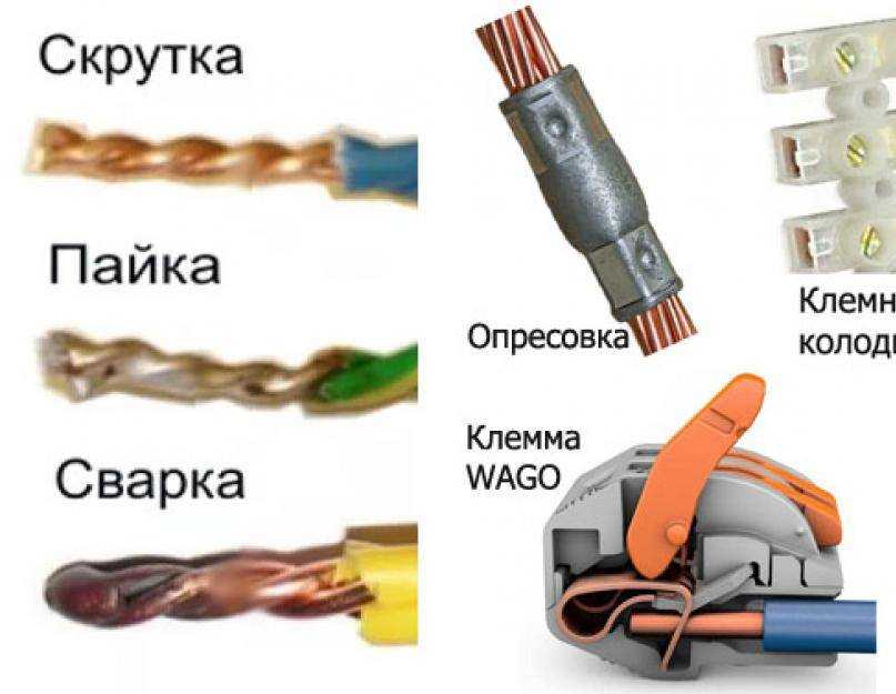 Соединение проводов в распределительной коробке