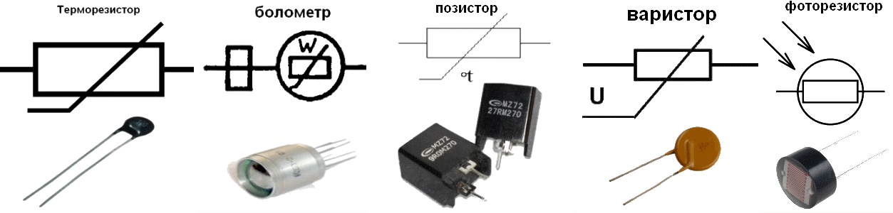 Варистор обозначение в схеме