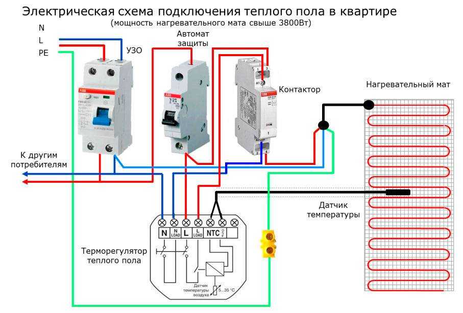 Как подключить контактор на 220в через выключатель освещение схема подключения