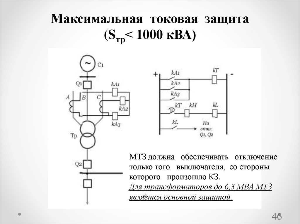 Принцип работы схемы мтз