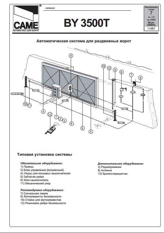 Автоматика для откатных ворот: сборка электрической схемы