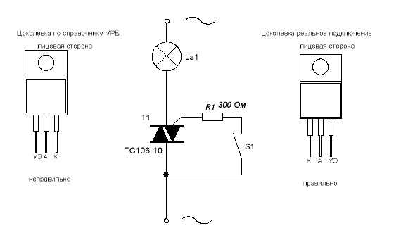 Схема проверки симисторов