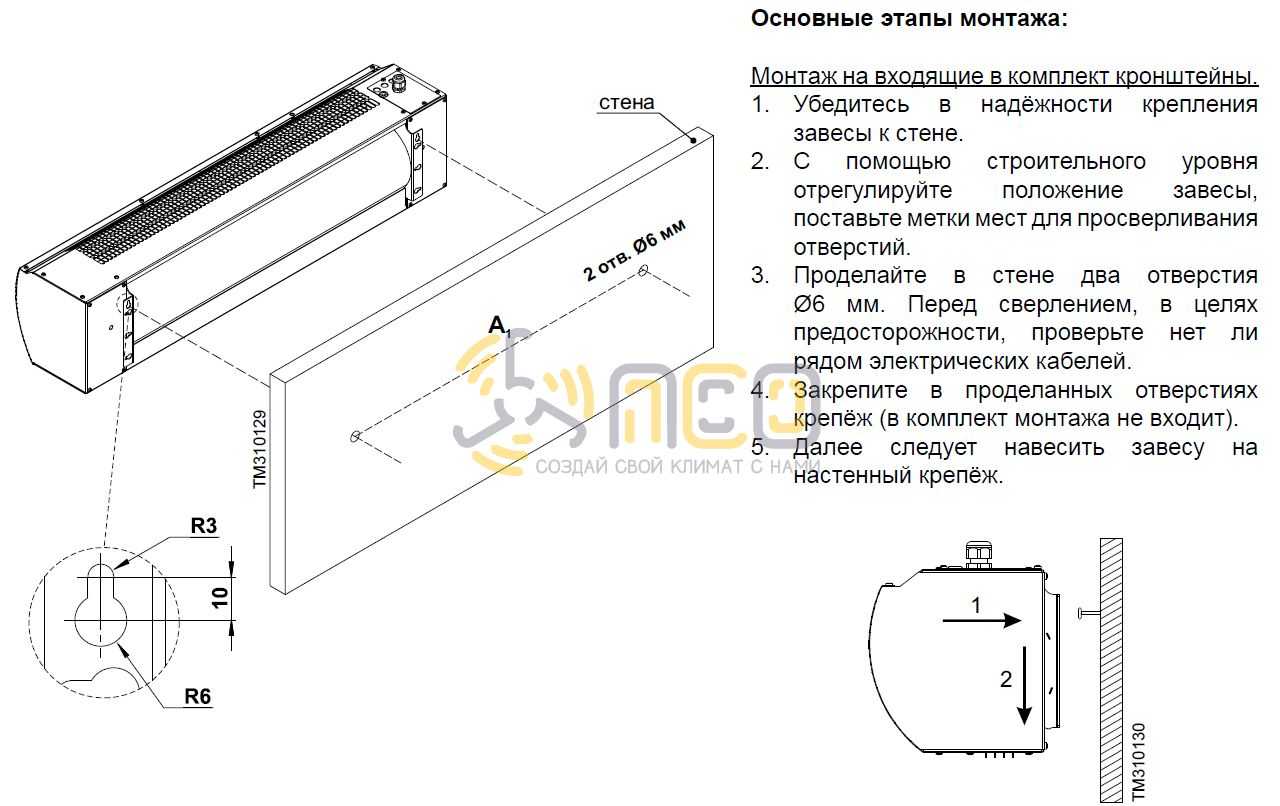 Выбор тепловой завесы