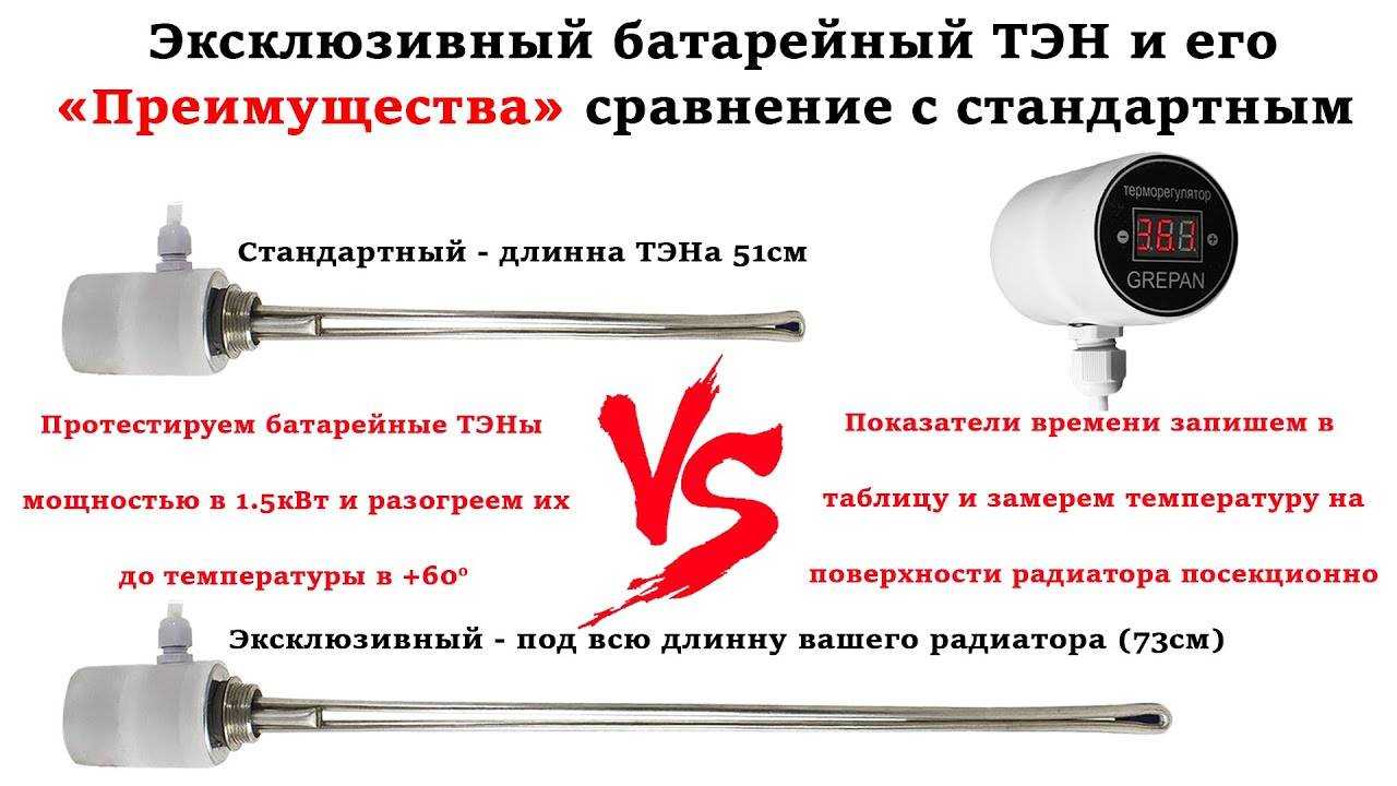 Тэны для батареи отопления: плюсы и минусы, устройство, принцип работы