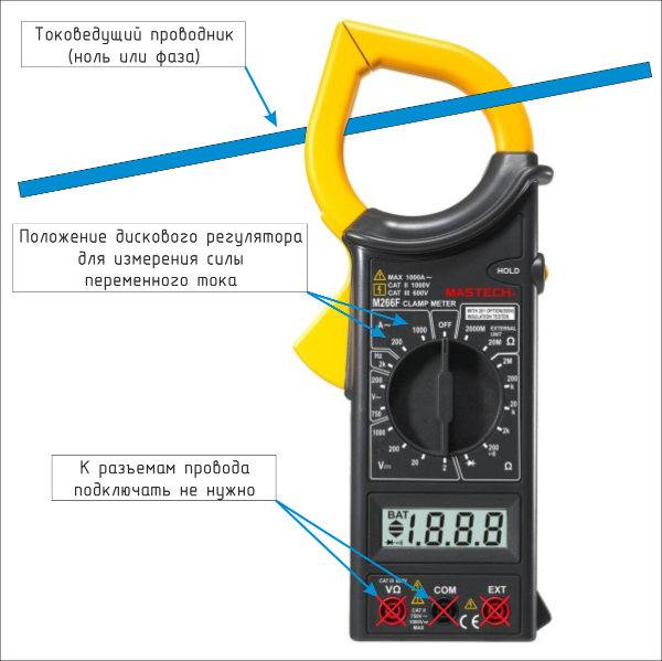 Схема клещей токоизмерительных клещей