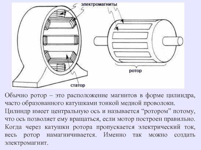 Понятие и разновидности роторов: обмотка и частота вращения ротора и статора
