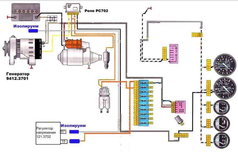 схема подключения генератора газель бизнес