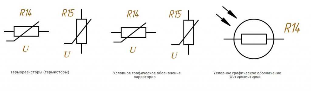 Уго датчика температуры на электрической схеме