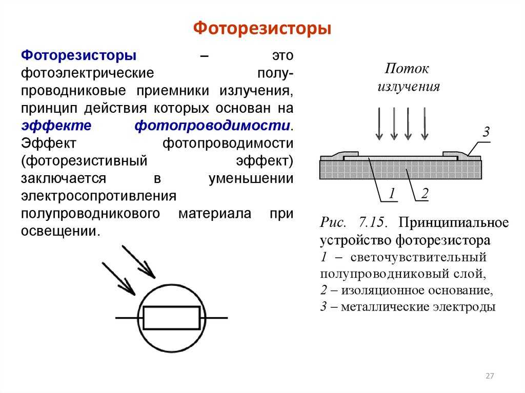 Схемы с фоторезистором