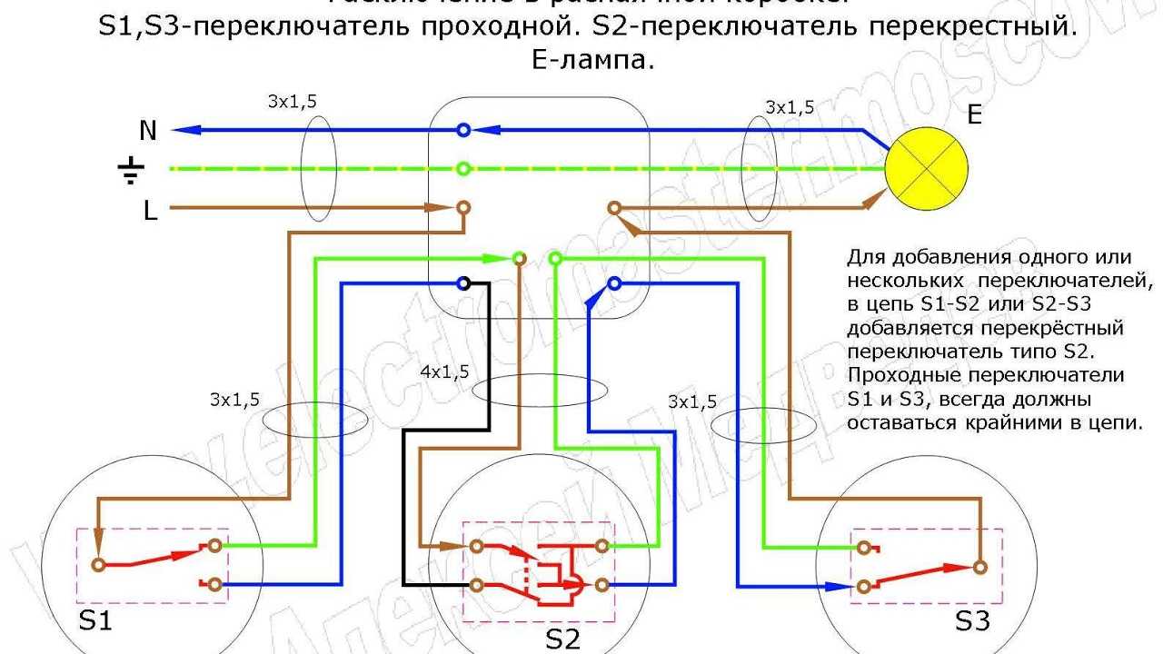 Управление освещением из 4 мест: как сделать своими руками