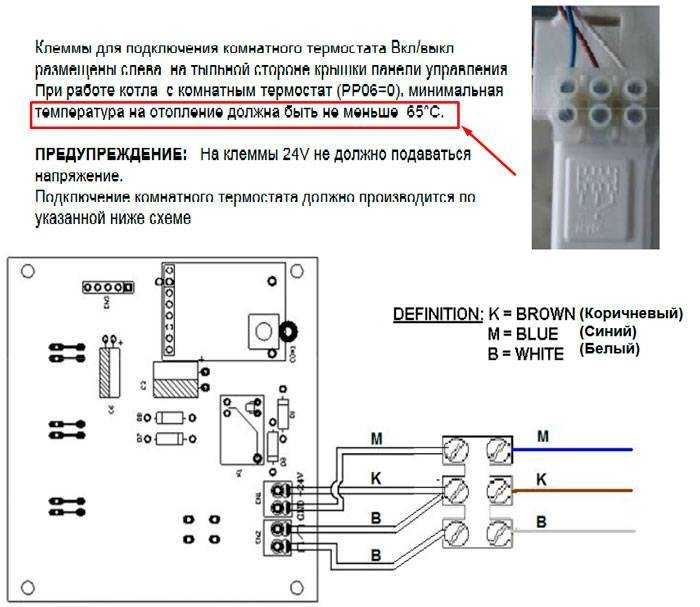 Подключения комнатного термостата к газовому котлу