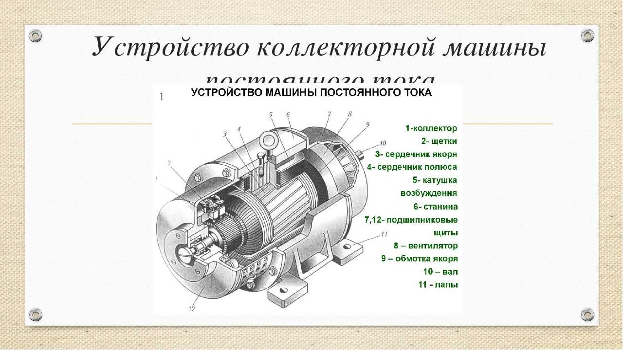 Коллекторный мотор схема