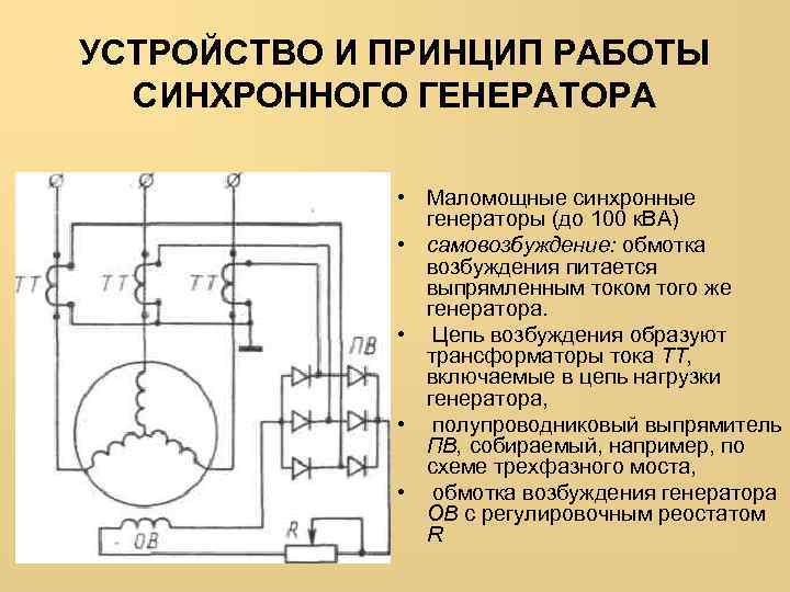 Схема полупроводникового самовозбуждения