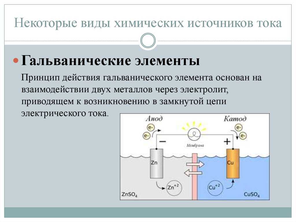 Презентация гальванические элементы химия