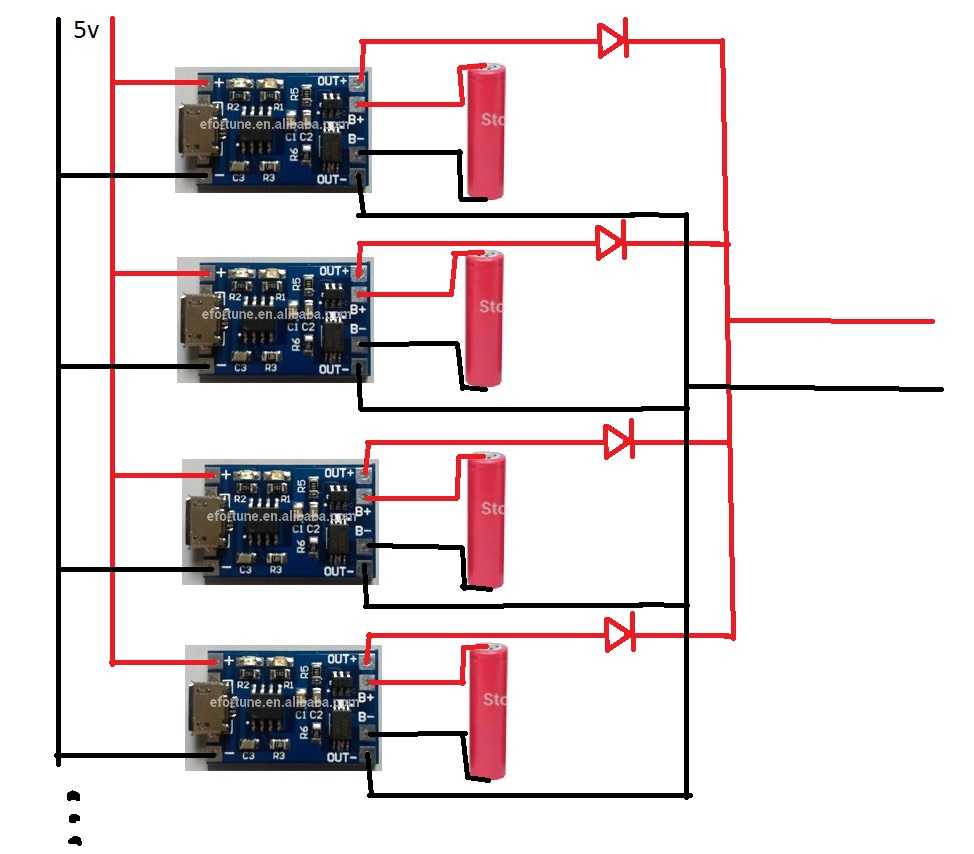 Схема балансира для li ion аккумуляторов 18650