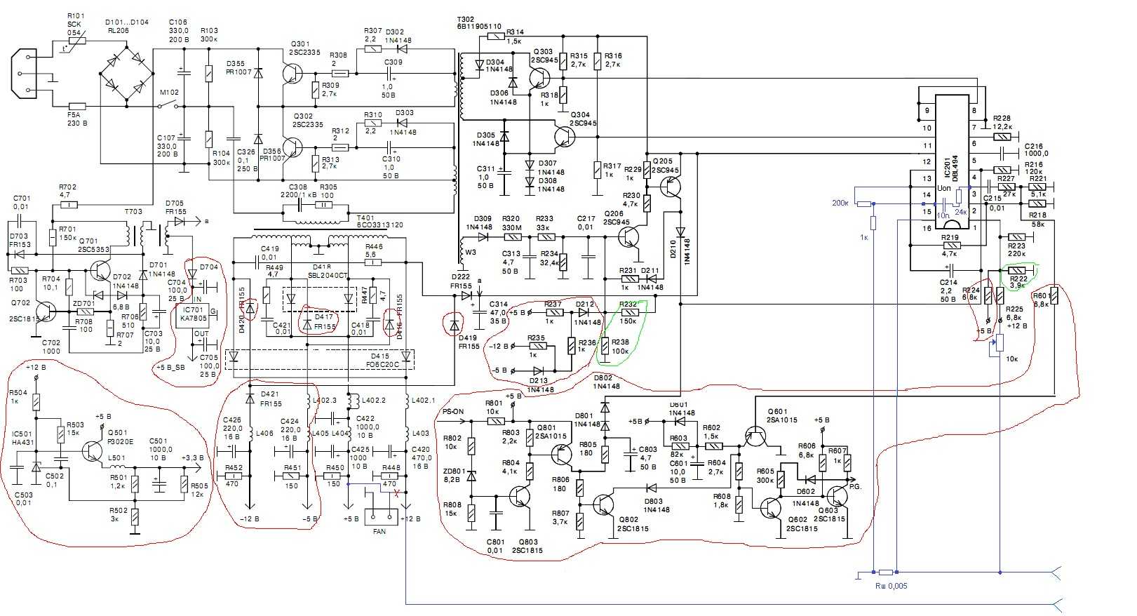 Sdc2921 схема бп atx