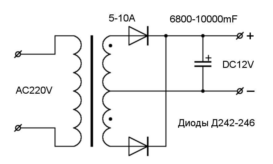 Переменка из постоянки схема