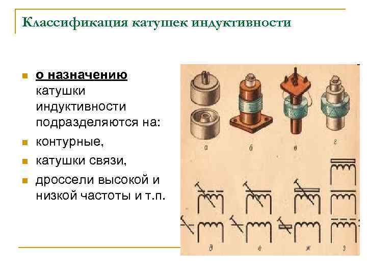 Начало обмотки катушки индуктивности на схеме обозначается