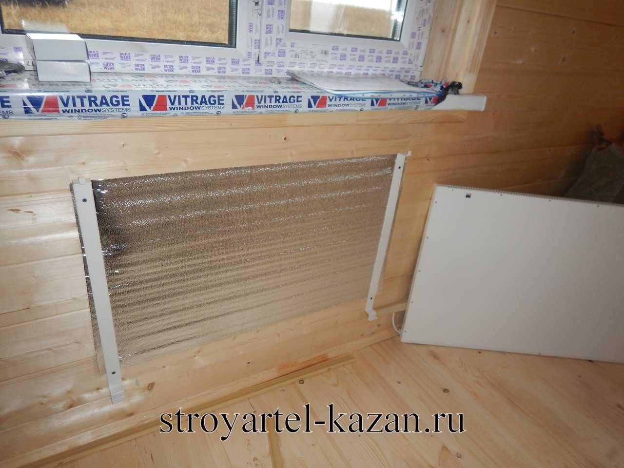 Установка газового конвектора в деревянном доме